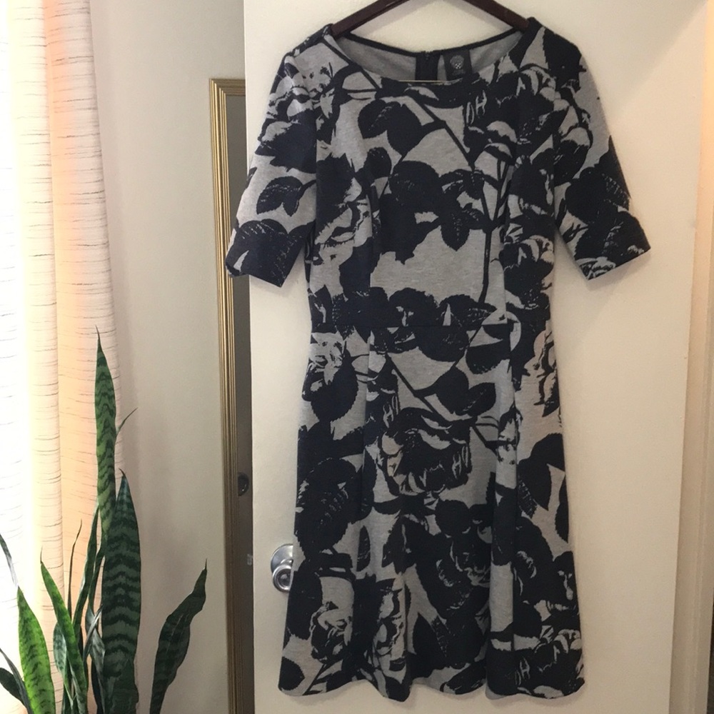 Vince Camino Fit and Flare Dress with Pockets